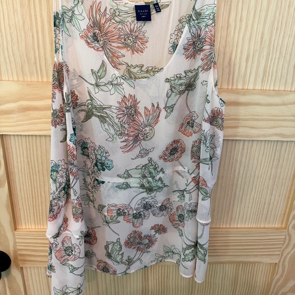 Flowy floral summer top - Picture 1 of 3